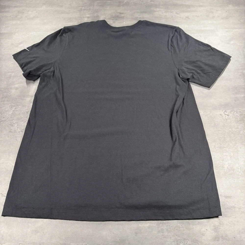 Nike Minnesota Vikings Shirt Men Medium Black Purple Cotton NFL Playoff Football